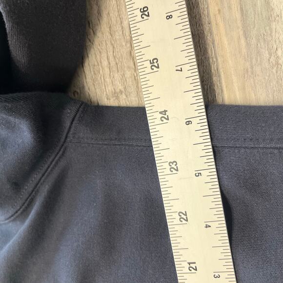 Vintage Y2K 2000's Nike Black Mens XL Quarter Zip Athletic Mini Swoosh Pullover - Picture 5 of 9